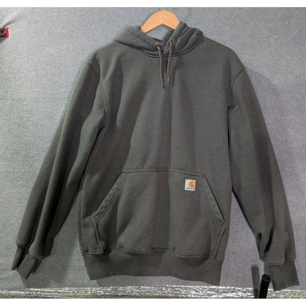 Carhartt Rain Defender Original Fit Hoodie Charcoal Gray Small Oversized
